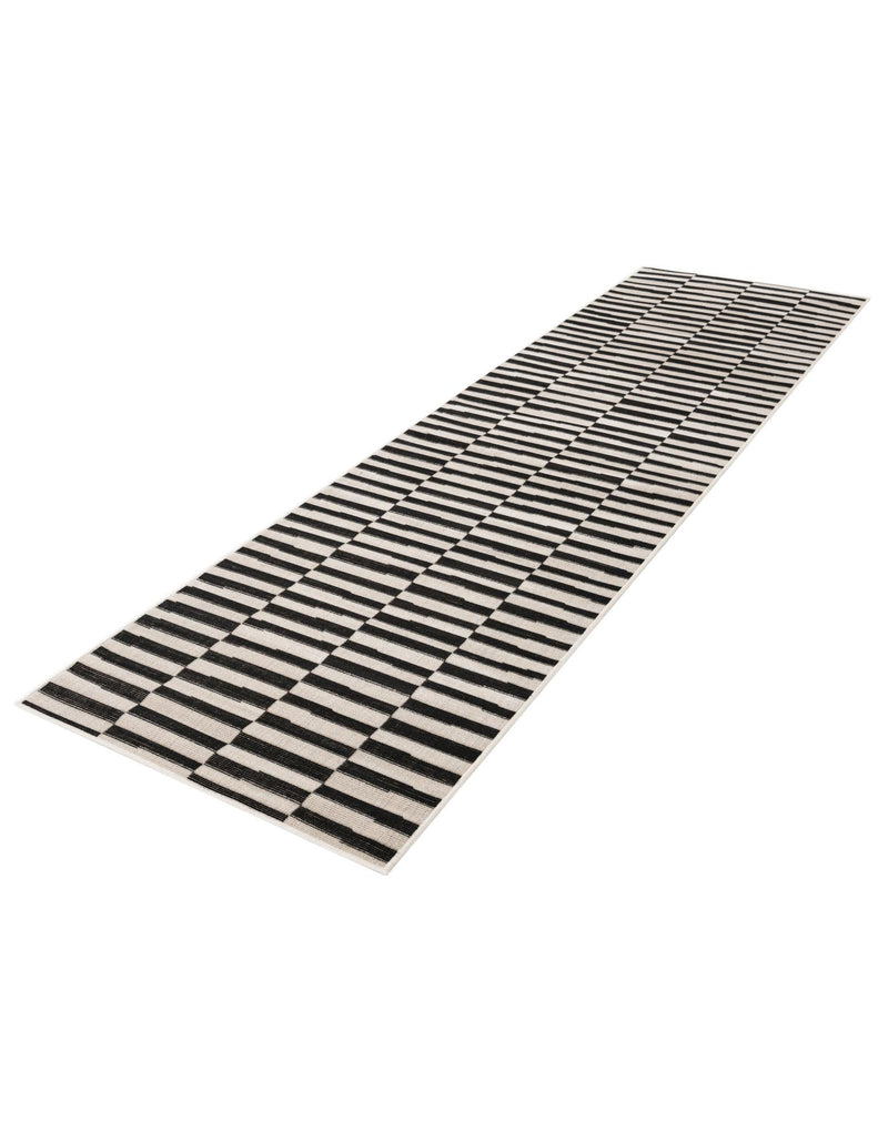 Soho Elegance Collection Area Rug - Hudson (Black) Runner Black lifestyle 29