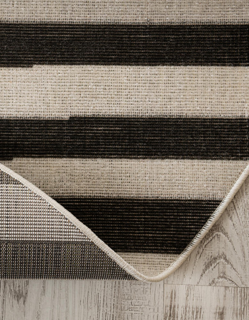 Soho Elegance Collection Area Rug - Hudson (Black) Round Black lifestyle 37