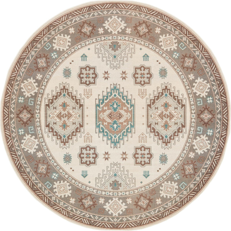 Soho Elegance Collection Area Rug - Crosby Round Beige lifestyle 4