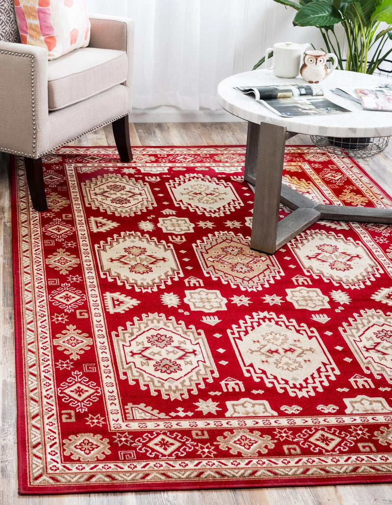 Soho Elegance Collection Area Rug - Crosby Rectangle Red lifestyle 3