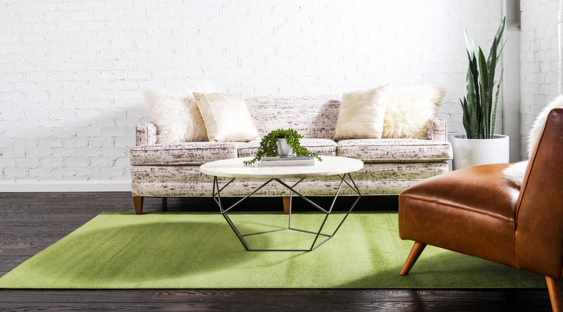 Soho Elegance Collection Area Rug - Chelsea (Green) Rectangle Green lifestyle 4
