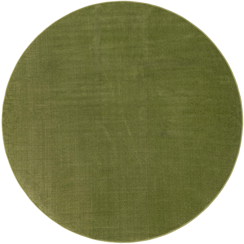 Soho Elegance Collection Area Rug - Chelsea (Green) Round Green lifestyle 12