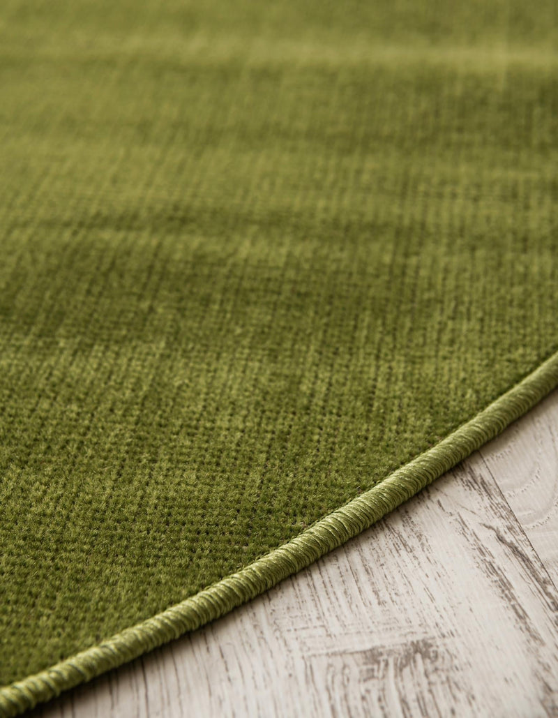 Soho Elegance Collection Area Rug - Chelsea (Green) Round Green lifestyle 30