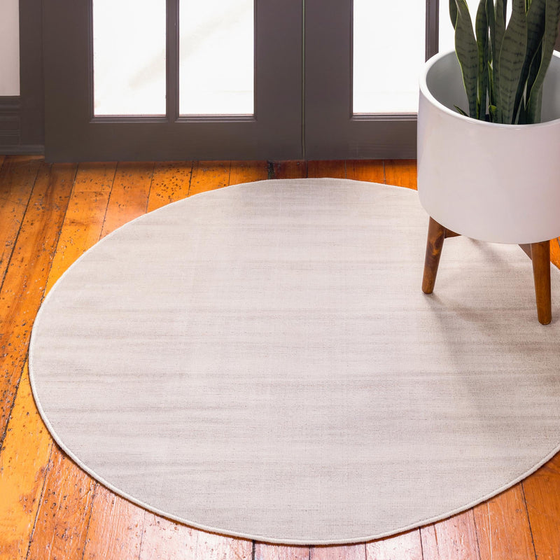 Soho Elegance Collection Area Rug - Chelsea (Beige) Round Beige lifestyle 18