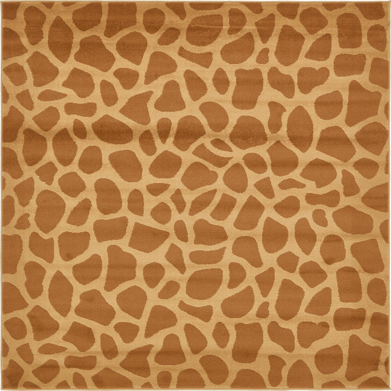 Savannah Sojourn Collection Area Rug - Etosha Square Yellow lifestyle 7