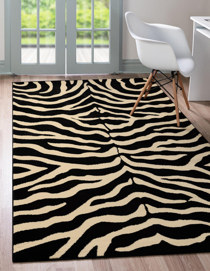 Savannah Sojourn Collection Area Rug - Kilimanjaro Rectangle Black lifestyle 4