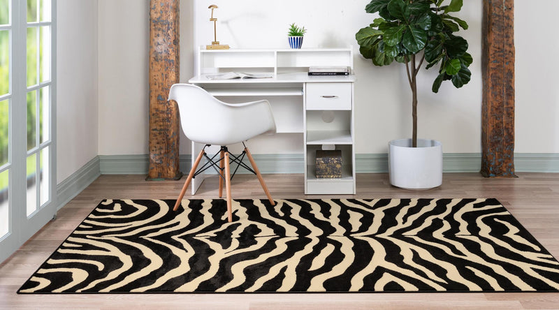 Savannah Sojourn Collection Area Rug - Kilimanjaro Rectangle Black lifestyle 8
