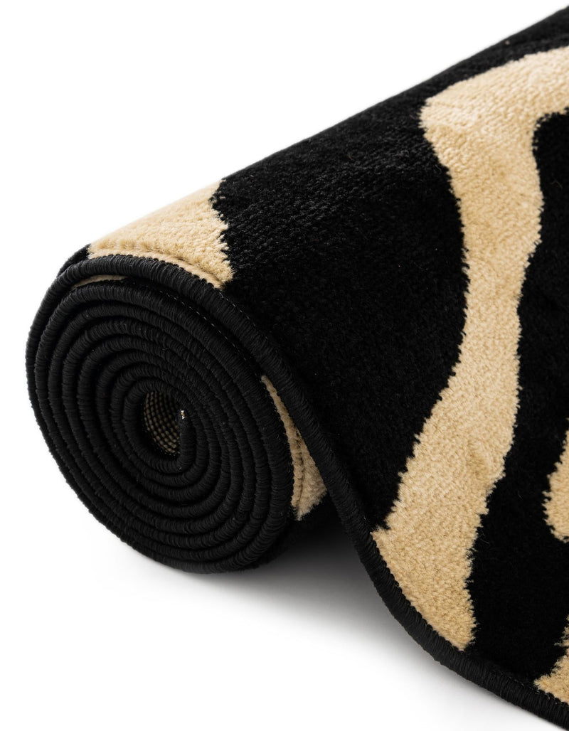 Savannah Sojourn Collection Area Rug - Kilimanjaro Rectangle Black lifestyle 22