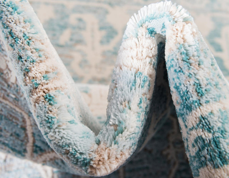 Rustic Charm Revival Collection Area Rug - Farmstead Rectangle Light Blue lifestyle 15