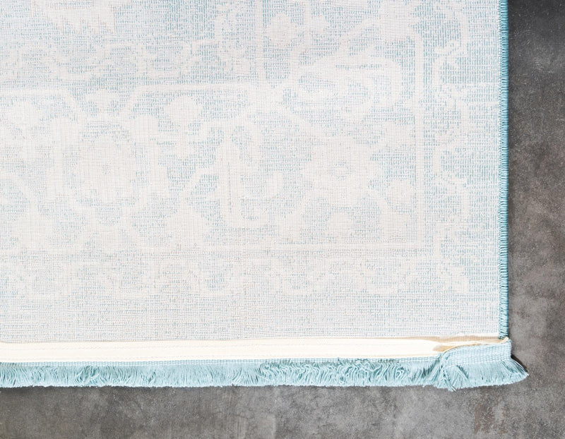 Rustic Charm Revival Collection Area Rug - Farmstead Rectangle Light Blue lifestyle 19