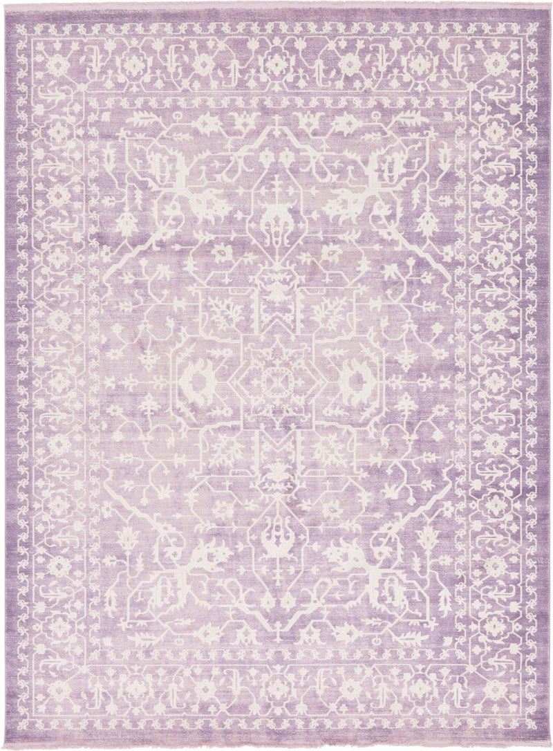 Rustic Charm Revival Collection Area Rug - Farmstead Rectangle Purple lifestyle 4