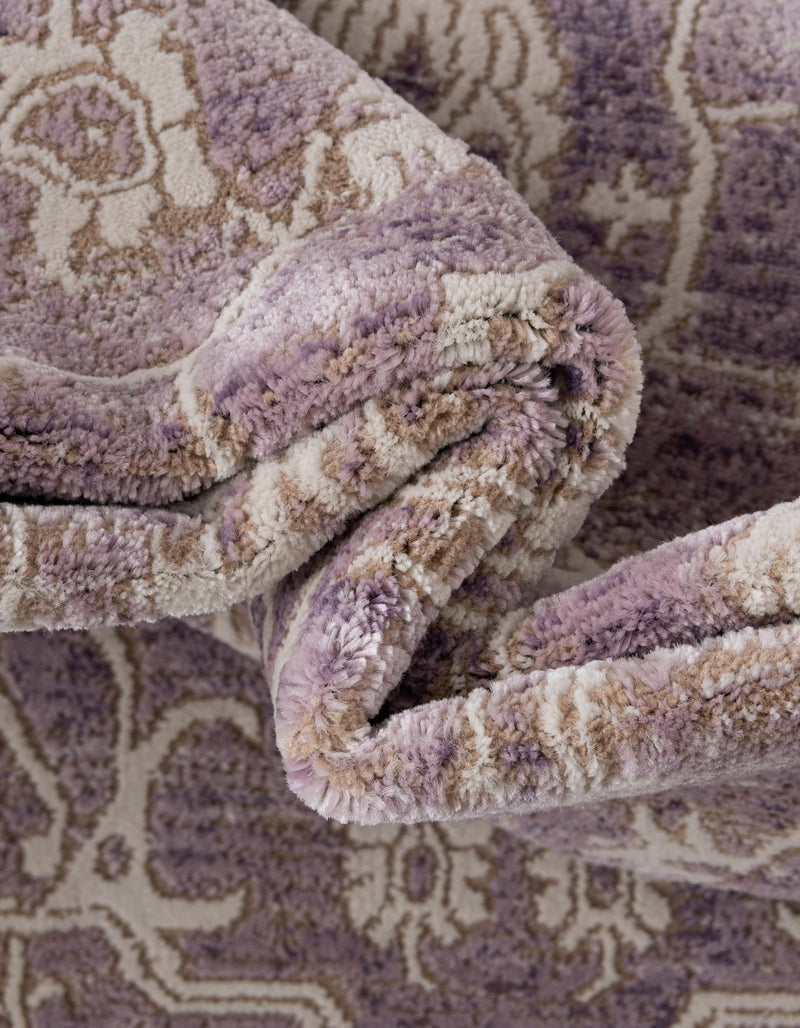 Rustic Charm Revival Collection Area Rug - Farmstead Rectangle Purple lifestyle 29