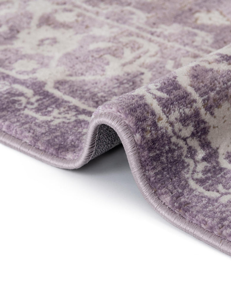 Rustic Charm Revival Collection Area Rug - Farmstead Rectangle Purple lifestyle 35