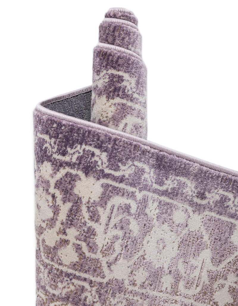 Rustic Charm Revival Collection Area Rug - Farmstead Rectangle Purple lifestyle 36