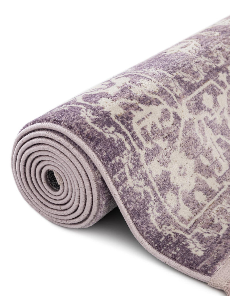 Rustic Charm Revival Collection Area Rug - Farmstead Rectangle Purple lifestyle 38