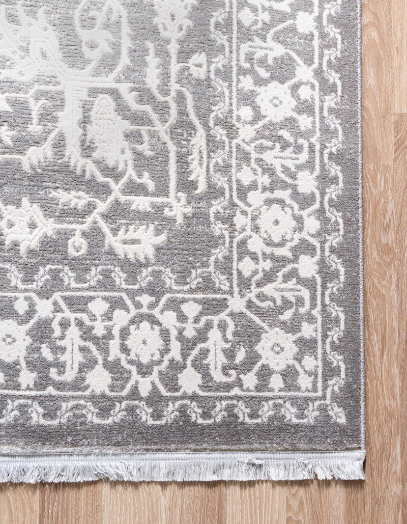 Rustic Charm Revival Collection Area Rug - Farmstead Rectangle Light Gray lifestyle 16