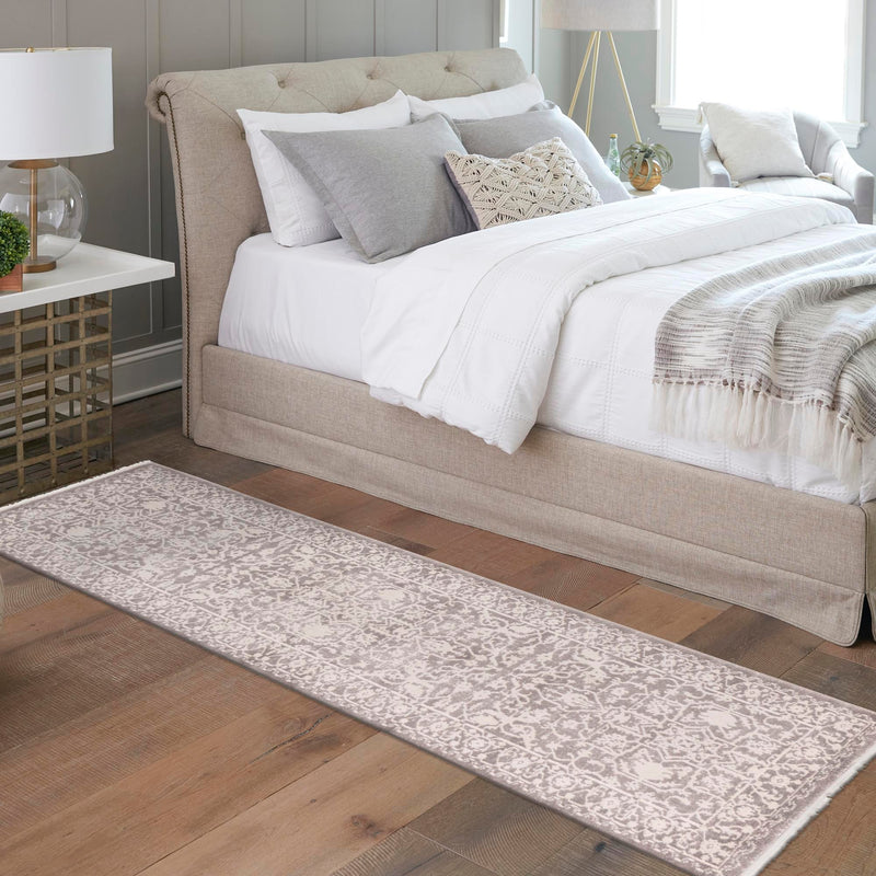 Rustic Charm Revival Collection Area Rug - Farmstead Runner Light Gray lifestyle 133