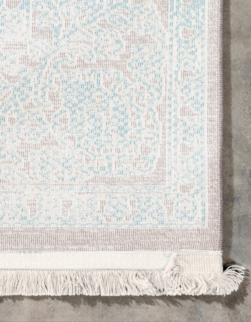 Rustic Charm Revival Collection Area Rug - Pastoral Rectangle Light Blue lifestyle 12
