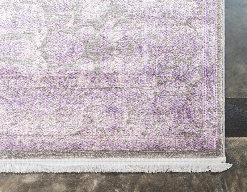 Rustic Charm Revival Collection Area Rug - Pastoral Rectangle Lilac lifestyle 25