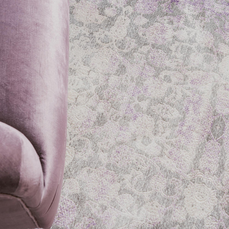 Rustic Charm Revival Collection Area Rug - Pastoral Runner Lilac lifestyle 71