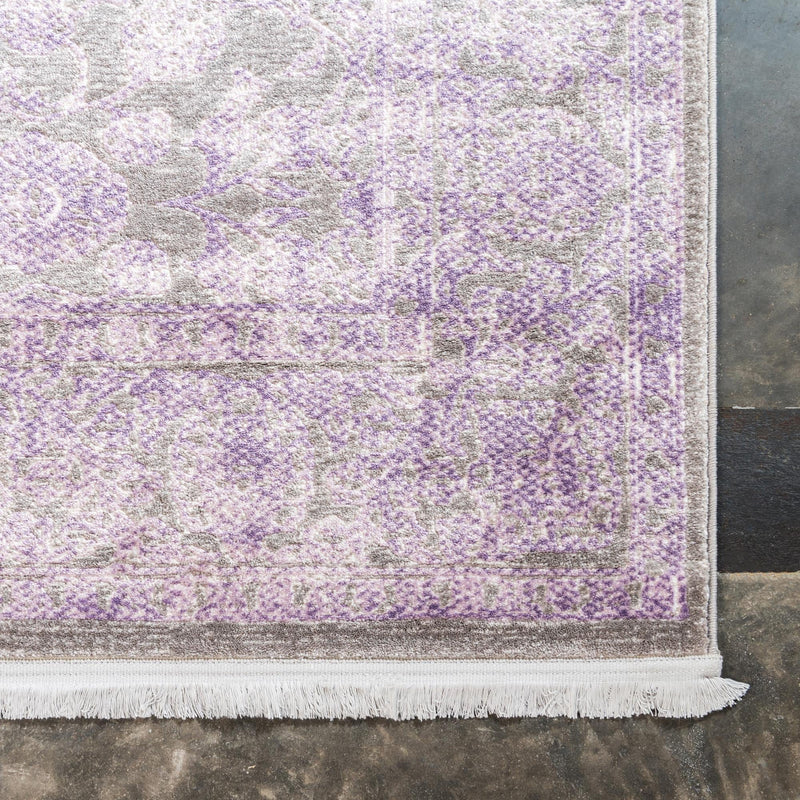 Rustic Charm Revival Collection Area Rug - Pastoral Square Lilac lifestyle 57