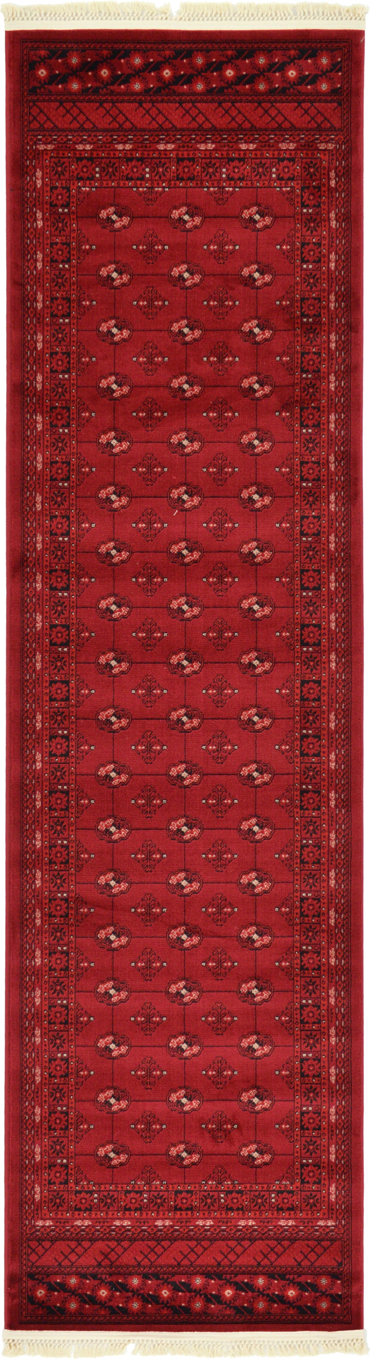 Samarkand Elegance Collection Area Rug - Nurota Runner Red lifestyle 8