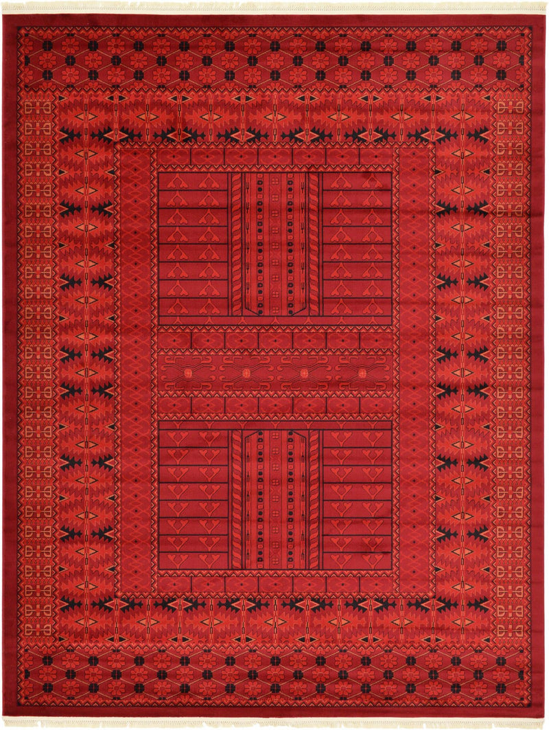 Samarkand Elegance Collection Area Rug - Ark Rectangle Red Main