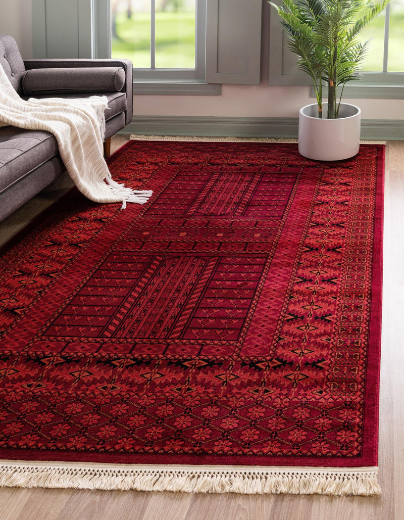 Samarkand Elegance Collection Area Rug - Ark Rectangle Red lifestyle 2