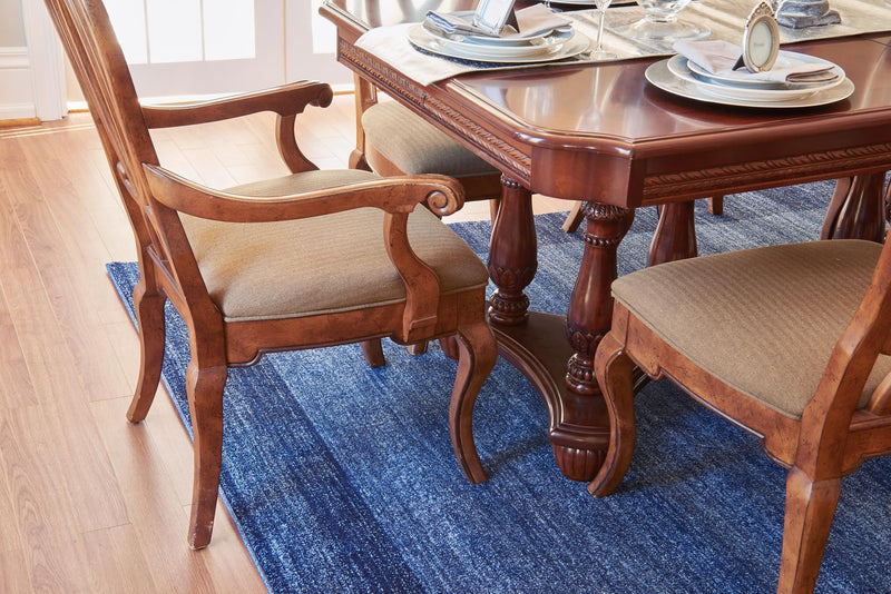 Studio Haven Collection Area Rug - Conservatory (Navy Blue) Rectangle Navy Blue lifestyle 15