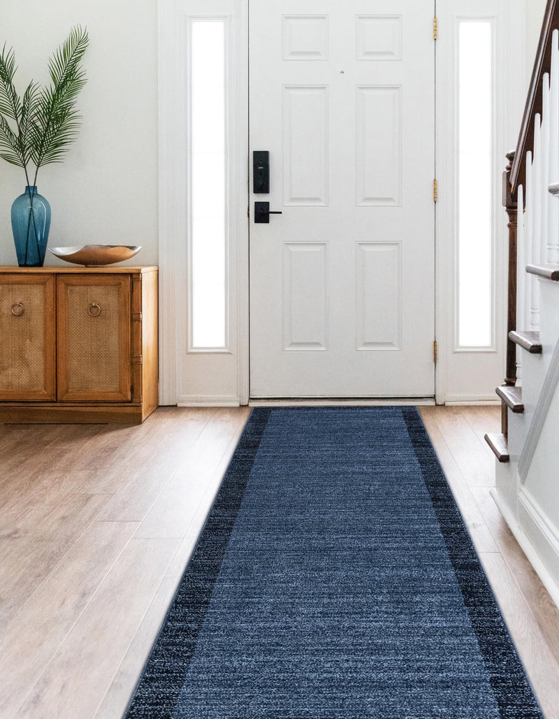 Studio Haven Collection Area Rug - Conservatory (Navy Blue) Runner Navy Blue lifestyle 25