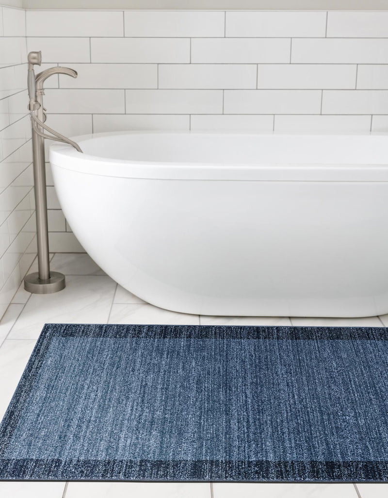 Studio Haven Collection Area Rug - Conservatory (Navy Blue) Runner Navy Blue lifestyle 45