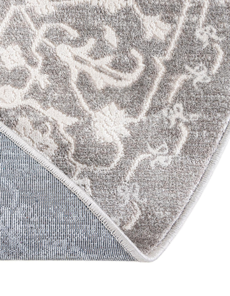 Rustic Charm Revival Collection Area Rug - Farmstead Round Light Gray lifestyle 121
