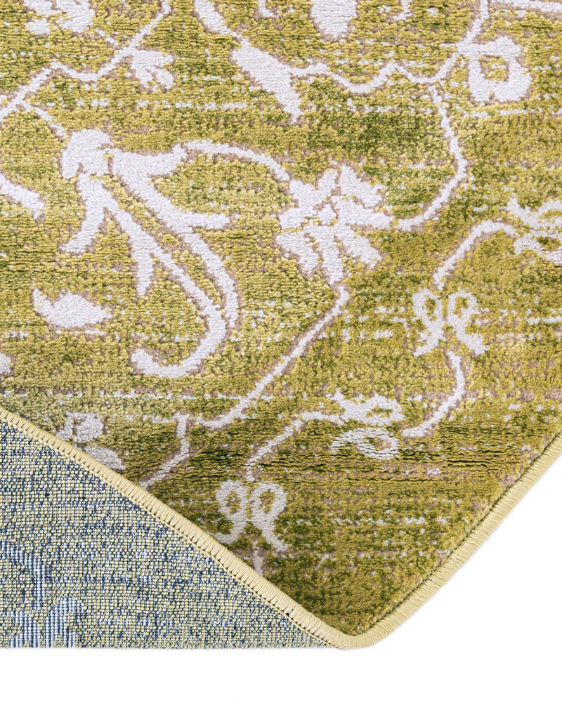 Rustic Charm Revival Collection Area Rug - Farmstead Round Light Green lifestyle 107