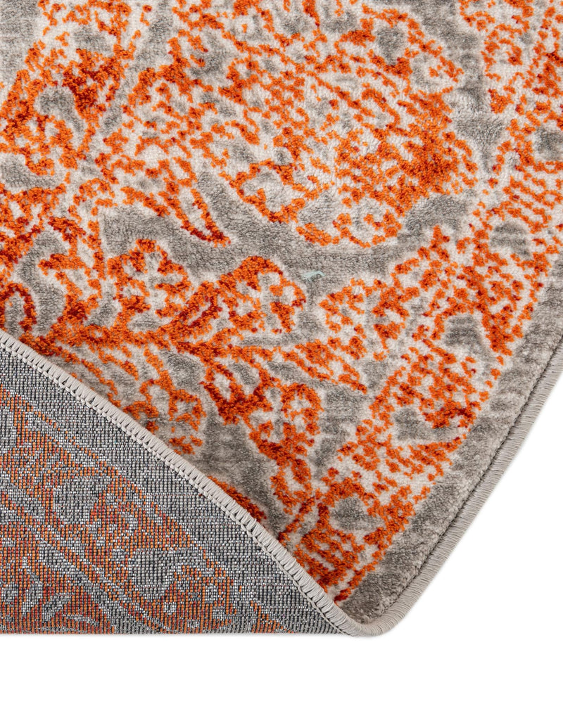 Rustic Charm Revival Collection Area Rug - Pastoral Round Terracotta lifestyle 93