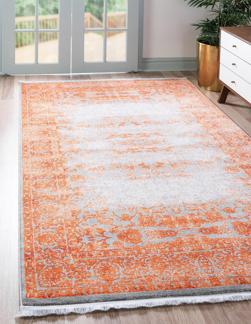 Rustic Charm Revival Collection Area Rug - Pastoral Rectangle Terracotta lifestyle 6