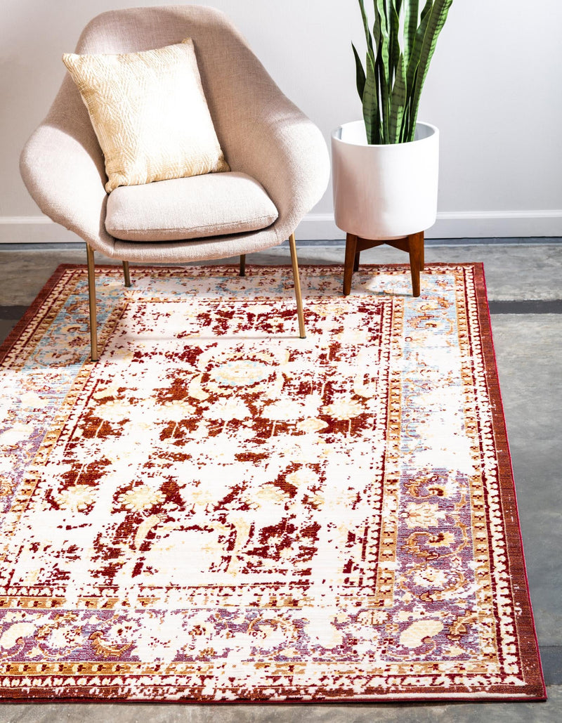 Lagoon Luxe Collection Area Rug - Sanddune Rectangle Red lifestyle 2