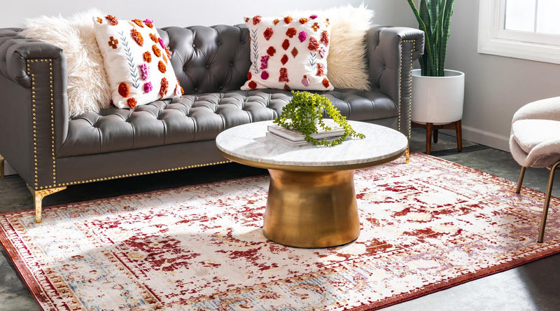 Lagoon Luxe Collection Area Rug - Sanddune Rectangle Red lifestyle 3