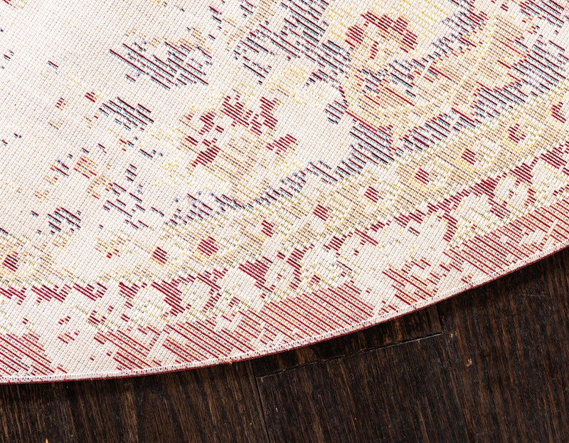 Lagoon Luxe Collection Area Rug - Sanddune Round Red lifestyle 31