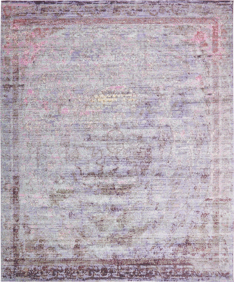 Lagoon Luxe Collection Area Rug - Seaweed Rectangle Violet Main