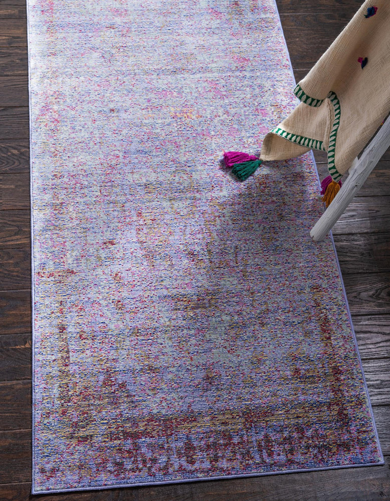 Lagoon Luxe Collection Area Rug - Seaweed Runner Violet lifestyle 11