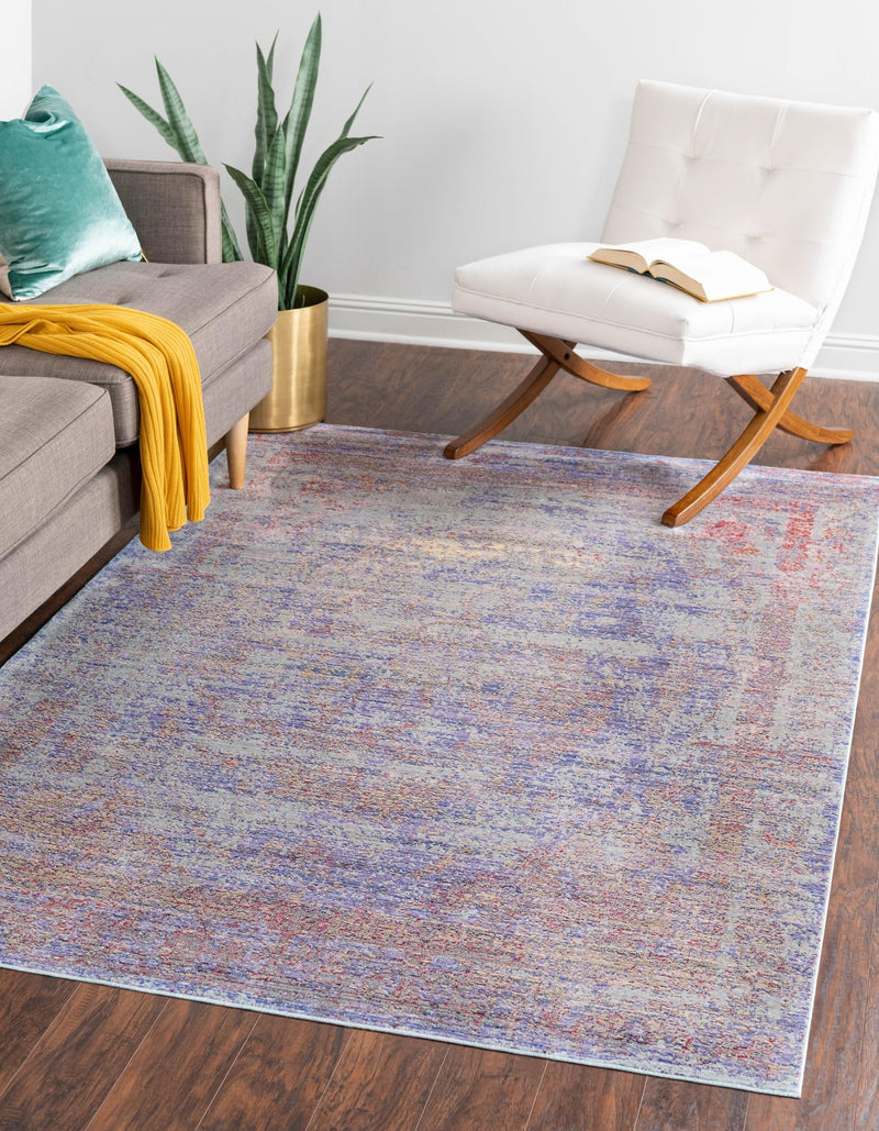 Lagoon Luxe Collection Area Rug - Seaweed Rectangle Violet lifestyle 2