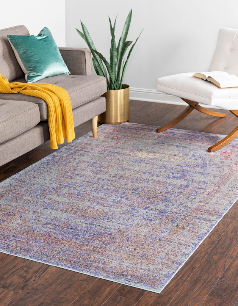 Lagoon Luxe Collection Area Rug - Seaweed Rectangle Violet lifestyle 3