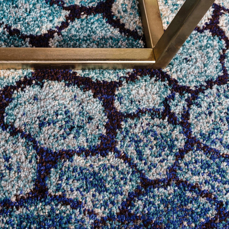 Marrakesh Elegance Collection Area Rug - Selouane Rectangle Blue lifestyle 6