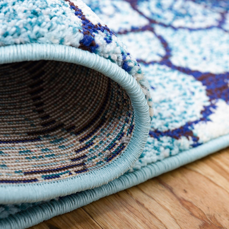 Marrakesh Elegance Collection Area Rug - Selouane Rectangle Blue lifestyle 7
