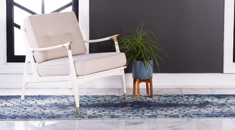 Marrakesh Elegance Collection Area Rug - Selouane Runner Blue lifestyle 17