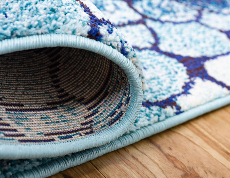 Marrakesh Elegance Collection Area Rug - Selouane Runner Blue lifestyle 23