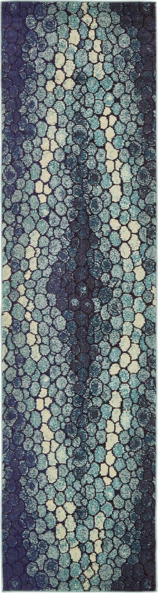 Marrakesh Elegance Collection Area Rug - Selouane Runner Blue lifestyle 11