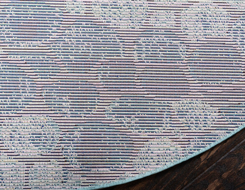 Marrakesh Elegance Collection Area Rug - Selouane Round Blue lifestyle 30
