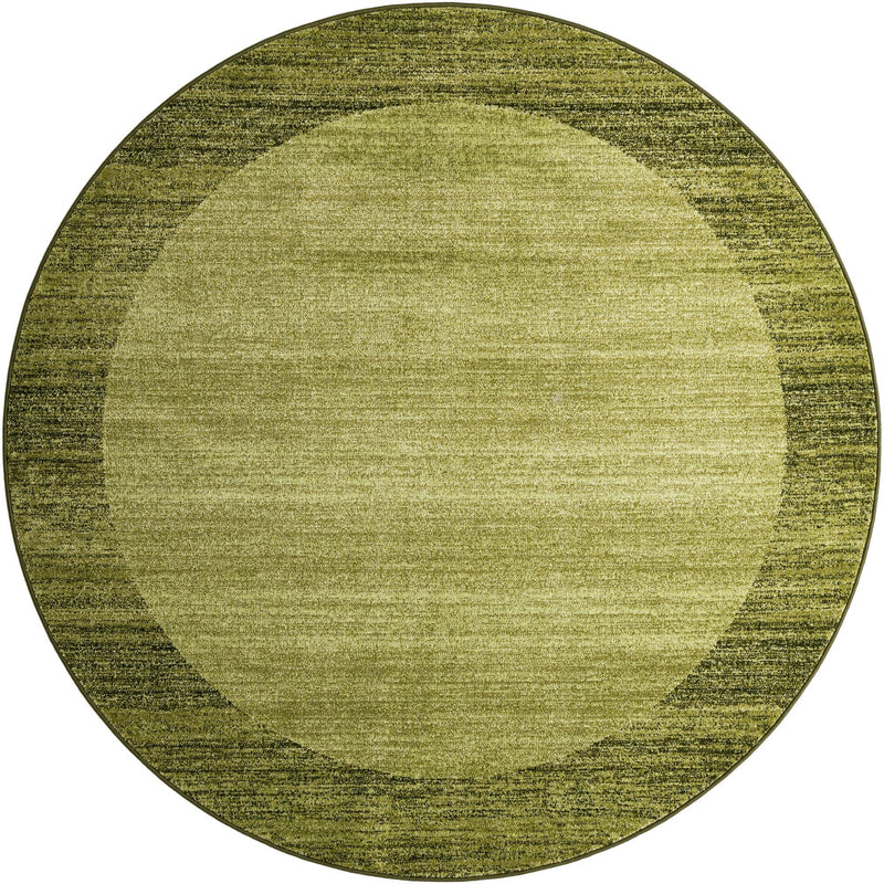 Studio Haven Collection Area Rug - Conservatory (Light Green) Round Light Green lifestyle 16