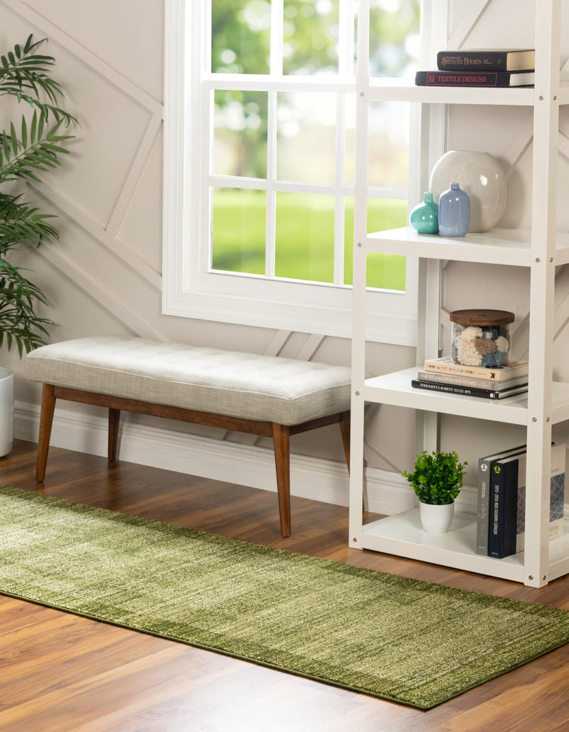 Studio Haven Collection Area Rug - Conservatory (Light Green) Runner Light Green lifestyle 24